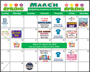 ✨March 2026 Activity Calendar ✨
